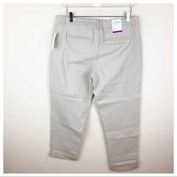 Style & Co Khaki Boyfriend Midrise Casual Pants‎ - Picture 11 of 14